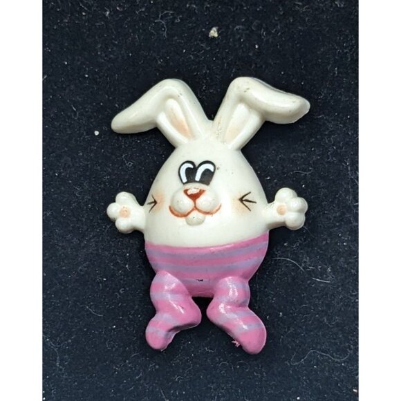 Vintage Russ Kidcore Easter Bunny Egg Brooch - Picture 3 of 4